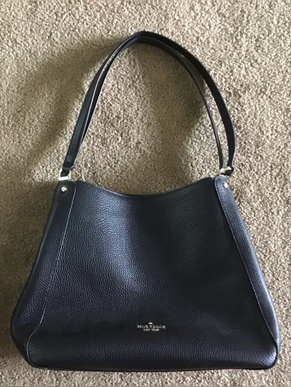 Kate Spade Leila Medium Triple Compartment Shoulder Bag - Black